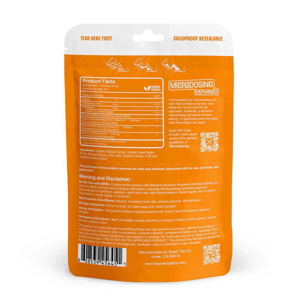 Road Trip - MICRODOSED Gummies + Functional Mushrooms - Image 4
